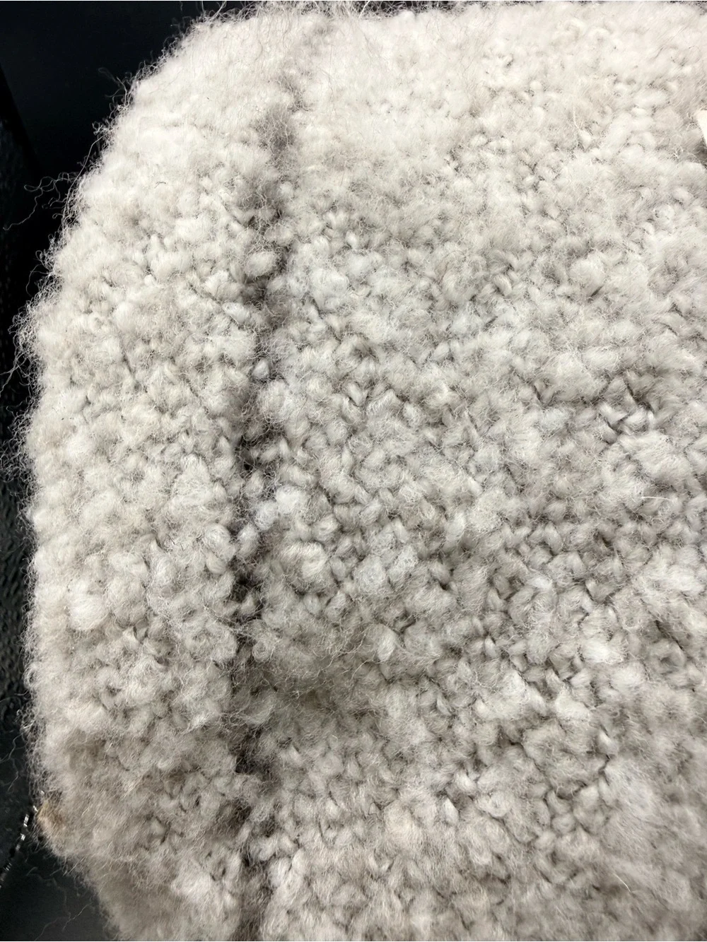 Threshold - Textured Bouclé Throw Blanket - Light Gray